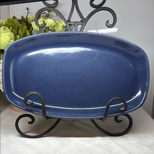 Frankoma USA Dark Blue Platter
